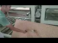 4x8 feet particle board press machine working test for client before delivery