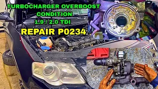 HOW TO FIX TURBOCHARGER OVERBOOST CONDITION REPAIR P0234 1 9 2 0 TDI