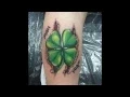 45 Cute Four Leaf Clover Tattoo Ideas and Designs - Lucky Plant