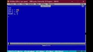 Restore and swap statement Introduction of simple Qbasic statements Day-2 QBASIC