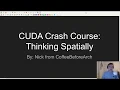 CUDA Crash Course Thinking Spatially