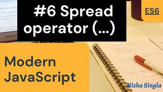 ES6 Tutorial Spread Operator in Javascript ES6 Feature Modern Javascript 2021