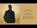 Giveon - Stuck On You (Lyric Video)