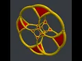 Stereographic truncated tesseract Python