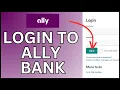 How to Login Ally Bank Account Online 2024