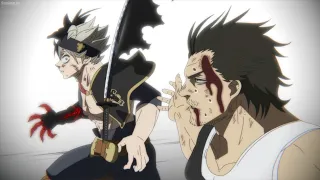 asta and yami vs dante english dub full fight captain yami gives his sword to asta