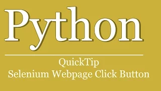 QuickTip - Python Tutorial