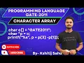 Programming Language GATE - 2011 Problem Solution