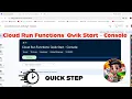 Cloud Run Functions Qwik Start - Console Easiest 100 WORKING