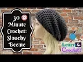 How to Crochet Easy 30 Minute Slouchy Hat for Beginners LifeWithLisa343