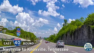 Interstate 40 Nashville to Knoxville Tennessee Real Roads Real Drives Remaster
