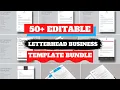 50 Premium Letterhead Templates Designs Bundle