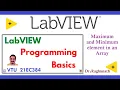 BEC358A Finding the array maximum and array minimum in LabVIEW