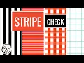 Stripes Checker Pattern Design - How to make pattern in Photoshop