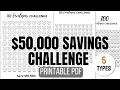 50 000 Savings Challenge Printable PDF