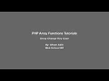 PHP Array Functions - 02 Array Change Key Case