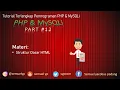 PHP MySQLi - Struktur Dasar HTML