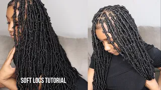 How to Wrap Soft Faux Locs over my Natural Locs