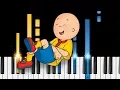 Lagu Caillou Theme Song - EASY Piano Tutorial