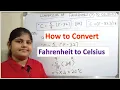 Conversion of Fahrenheit to Celsius - How to convert Fahrenheit to Centigrade