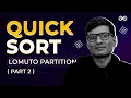 Learn Lomuto Partition in Quick Sort Lecture - 22 GeeksforGeeks
