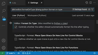 VS Code tips Automatic indention for Python