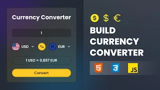 Build a Currency Converter Using HTML CSS JavaScript JavaScript API Project for Beginners