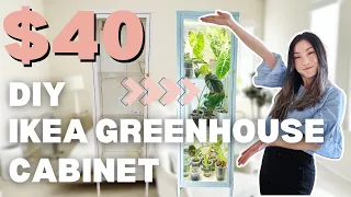 My 40 DIY IKEA Baggebo Greenhouse Cabinet Ikea Hack Houseplant Care Routine Tips Plant Tour