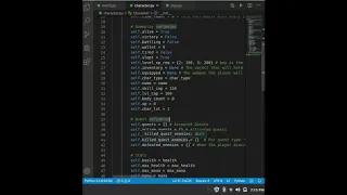Python Text-Based Game Part 3 - Making a character class