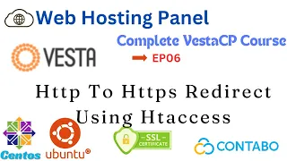 How to Redirect HTTP to HTTPS Using htaccess Vesta Control Panel Tutorial Ep06