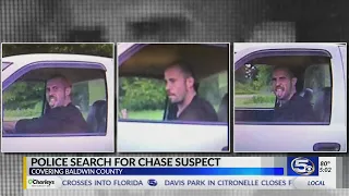 Photos released of Baldwin County chase suspect
