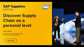 Discover Supply Chain On A Personal Level Julia White At SAP Sapphire In 2022 