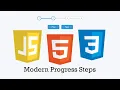 HTML Modern Progress Steps Tutorial HTML CSS Javascript Mini Front end Project