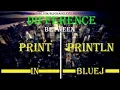 Difference between print println with examples