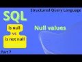 SQL null values tutorial in Hindi arvindprogramming