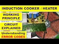 Induction Cooker Heater Explained Circuit Diagram Error Codes Troubleshooting