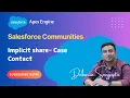 Salesforce Case Contact Implicit share in Communities