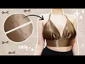 DIY V Neck Satin Top - No Sewing Machine Easy Beginners