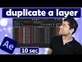 How to duplicate a layer in After Effects
