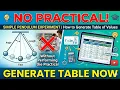 Simple Pendulum Experiment Without Performing the Practical How to Generate Table of Values