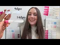 PREGNANCY TEST LINE PROGRESSION 9DPO - 20DPO TTC MONTH