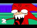 Sonic throws pillar at Knuckles meme but I animated it