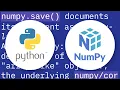 Why numpy can save and load objects different than numpy arrays