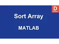 MATLAB Sort Reshape Shift Array