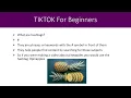 Technology Access Program TAP Workshop Tik Tok for Beginners