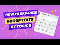 Organizing Group Text Messages Into Topics and Sub Groups Using Group Me FREE App Teach Mom How