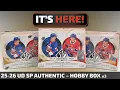 INSANE PRICE INSANE HITS Opening 3 Hobby Boxes of 25-26 UD SP Authentic Hockey Launch Break