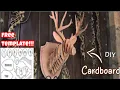 How to Make 3D Puzzle Out of Cardboard Deer Head Wall Mount