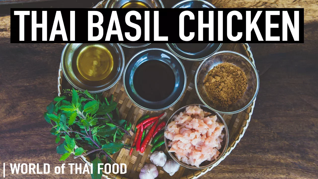 How To Make Thai Holy Basil Chicken Stir Fry   Pad Ka Prao Gai   Authentic Family Recipe #12