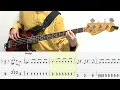 アタシのドレス/ベースTAB/ねぐせ。/メダリストED/Bass cover